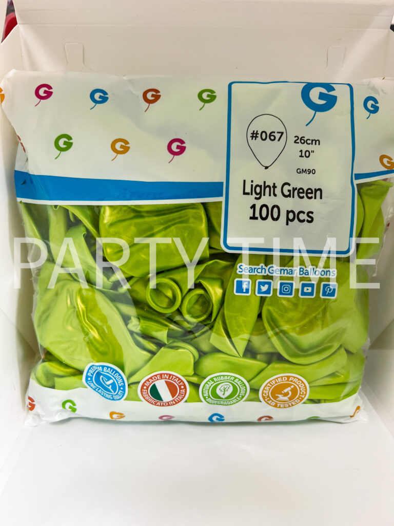 Балони Gemar 26см металик #067 Light green
