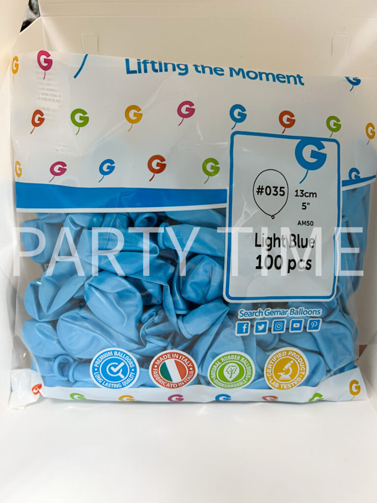Балони Gemar 13см металик #035 Light blue