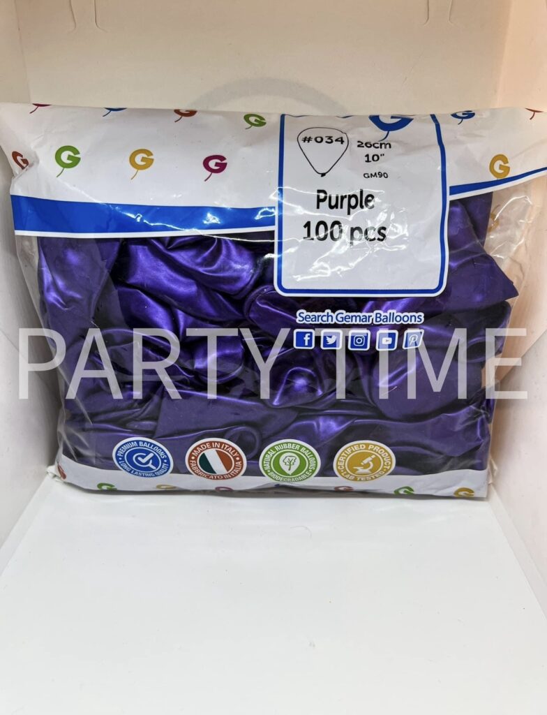 Балони Gemar 26см металик #034 Purple
