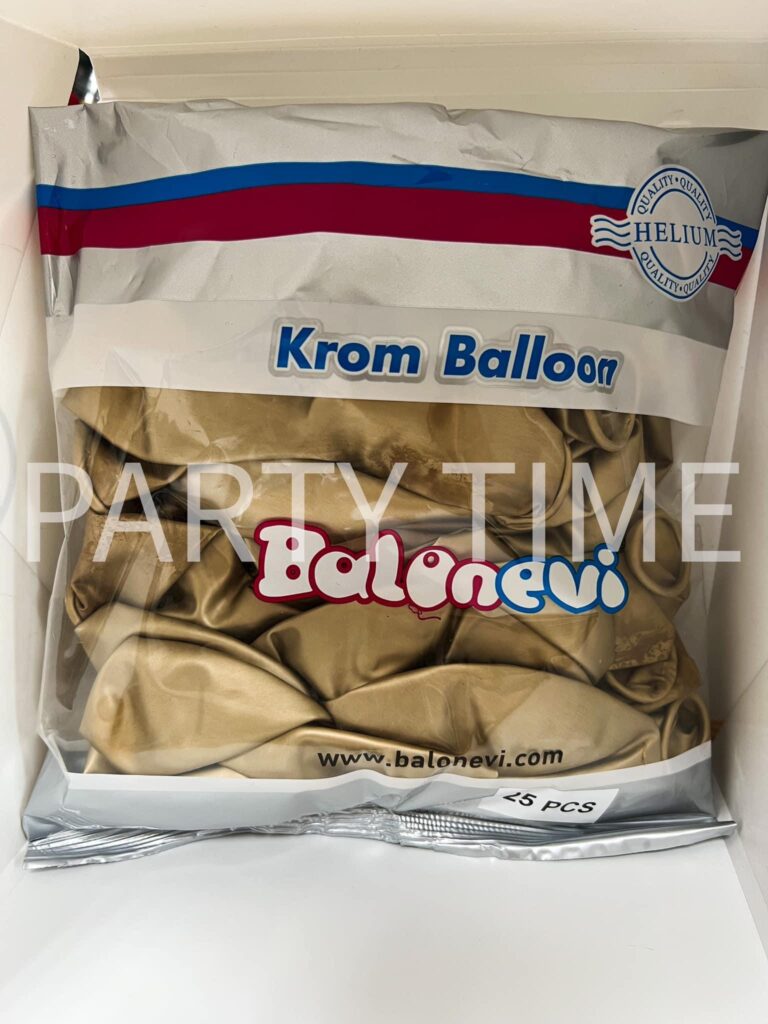Балони хром 45см Gold